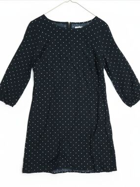 Old Navy Black Dress with White Polka Dots